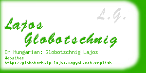 lajos globotschnig business card